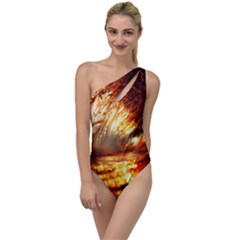 Wave Art Mood Water Sea Beach To One Side Swimsuit