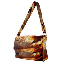 Wave Art Mood Water Sea Beach Full Print Messenger Bag (s)