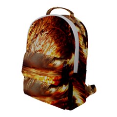 Wave Art Mood Water Sea Beach Flap Pocket Backpack (large)