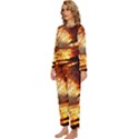 Wave Art Mood Water Sea Beach Womens  Long Sleeve Lightweight Pajamas Set View2