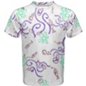 Fish Lilies Sea Aquatic Flowers Algae Bubble Animal Wildlife Nature Ocean Men s Cotton T-Shirt View1