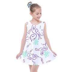 Fish Lilies Sea Aquatic Flowers Algae Bubble Animal Wildlife Nature Ocean Kids  Summer Dress by Bedest