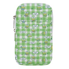 Frog Cartoon Pattern Cloud Animal Cute Seamless Waist Pouch (large) by Bedest