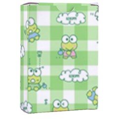 Frog Cartoon Pattern Cloud Animal Cute Seamless Playing Cards Single Design (rectangle) With Custom Box by Bedest