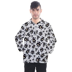 Bacteria Virus Monster Pattern Men s Half Zip Pullover