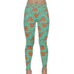 Cute Fish Underwater Sea Ocean Nature Aquarium Goldfish Marine Water Classic Yoga Leggings by Bedest