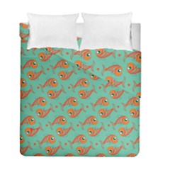 Cute Fish Underwater Sea Ocean Nature Aquarium Goldfish Marine Water Duvet Cover Double Side (full/ Double Size) by Bedest