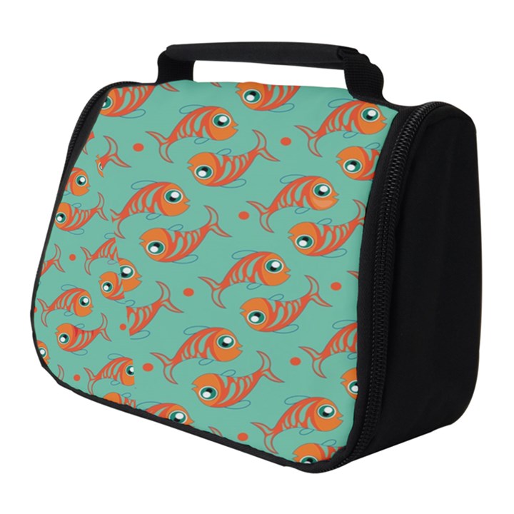 Cute Fish Underwater Sea Ocean Nature Aquarium Goldfish Marine Water Full Print Travel Pouch (Small)