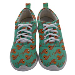 Cute Fish Underwater Sea Ocean Nature Aquarium Goldfish Marine Water Women Athletic Shoes by Bedest