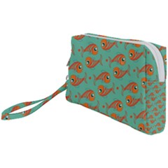 Cute Fish Underwater Sea Ocean Nature Aquarium Goldfish Marine Water Wristlet Pouch Bag (small) by Bedest