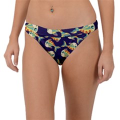 Fish Abstract Animal Art Nature Texture Water Pattern Marine Life Underwater Aquarium Aquatic Band Bikini Bottoms by Bedest