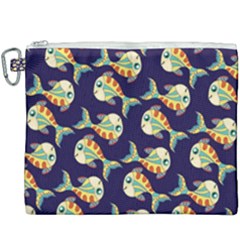 Fish Abstract Animal Art Nature Texture Water Pattern Marine Life Underwater Aquarium Aquatic Canvas Cosmetic Bag (xxxl) by Bedest