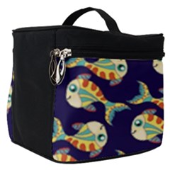 Fish Abstract Animal Art Nature Texture Water Pattern Marine Life Underwater Aquarium Aquatic Make Up Travel Bag (small) by Bedest