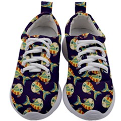 Fish Abstract Animal Art Nature Texture Water Pattern Marine Life Underwater Aquarium Aquatic Kids Athletic Shoes by Bedest