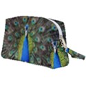 Peacock Bird Feathers Pheasant Nature Animal Texture Pattern Wristlet Pouch Bag (Large) View2