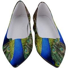 Peacock Bird Feathers Pheasant Nature Animal Texture Pattern Women s Block Heels  by Bedest