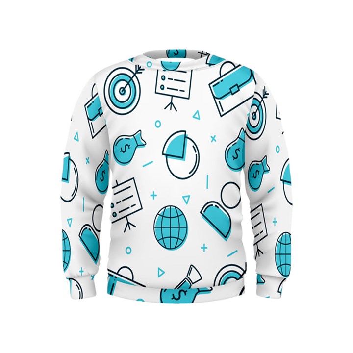 Pattern Business Graphics Seamless Background Texture Desktop Design Concept Geometric Kids  Sweatshirt