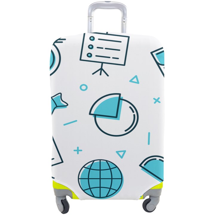 Pattern Business Graphics Seamless Background Texture Desktop Design Concept Geometric Luggage Cover (Large)