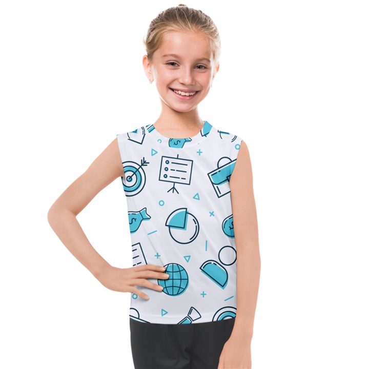 Pattern Business Graphics Seamless Background Texture Desktop Design Concept Geometric Kids  Mesh Tank Top