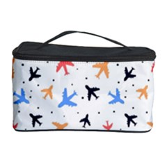 Airplane Pattern Plane Aircraft Fabric Style Simple Seamless Cosmetic Storage Case by Bedest