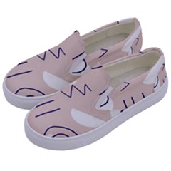 Abstract Leaf Nature Natural Beautiful Summer Pattern Kids  Canvas Slip Ons by Bedest