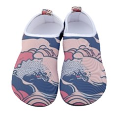 Waves Ocean Sea Water Pattern Rough Seas Digital Art Nature Nautical Kids  Sock-style Water Shoes by Bedest