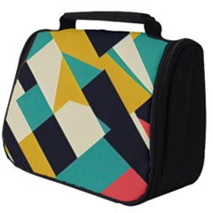 Geometric Pattern Retro Colorful Abstract Full Print Travel Pouch (big) by Bedest