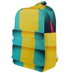 Colorful Rainbow Pattern Digital Art Abstract Minimalist Minimalism Classic Backpack by Bedest