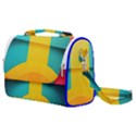 Colorful Rainbow Pattern Digital Art Abstract Minimalist Minimalism Satchel Shoulder Bag View1