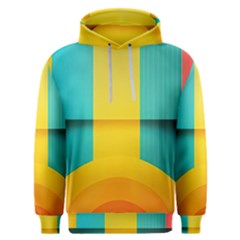 Colorful Rainbow Pattern Digital Art Abstract Minimalist Minimalism Men s Overhead Hoodie by Bedest