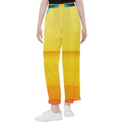 Colorful Rainbow Pattern Digital Art Abstract Minimalist Minimalism Women s Pants  by Bedest