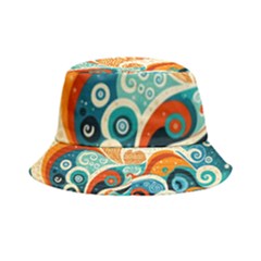 Waves Ocean Sea Abstract Whimsical Abstract Art Pattern Abstract Pattern Nature Water Seascape Inside Out Bucket Hat by Bedest