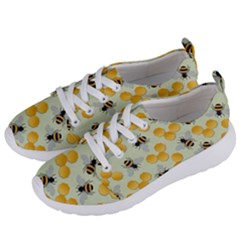 Bees Pattern Honey Bee Bug Honeycomb Honey Beehive Women s Lightweight Sports Shoes by Bedest