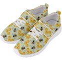 Bees Pattern Honey Bee Bug Honeycomb Honey Beehive Men s Velcro Strap Shoes View2