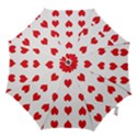 Heart Red Love Valentines Day Hook Handle Umbrellas (Large) View1