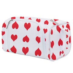 Heart Red Love Valentines Day Toiletries Pouch by Bajindul