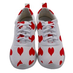 Heart Red Love Valentines Day Women Athletic Shoes by Bajindul