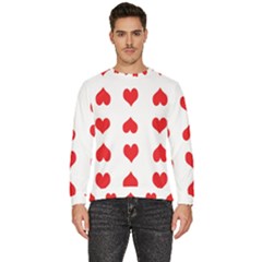 Heart Red Love Valentines Day Men s Fleece Sweatshirt