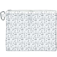 Music Notes Background Wallpaper Canvas Cosmetic Bag (xxxl) by Bajindul