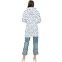 Music Notes Background Wallpaper Women s Long Oversized Pullover Hoodie View2