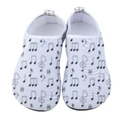 Music Notes Background Wallpaper Men s Sock-style Water Shoes by Bajindul