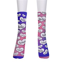 Personalized Heart Lover Name Crew Socks