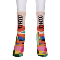 Personalized Colorful Grapghic Name Crew Socks