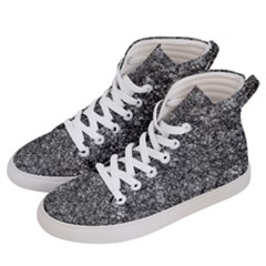 Black And White Abstract Expressive Print Women s Hi-top Skate Sneakers by dflcprintsclothing