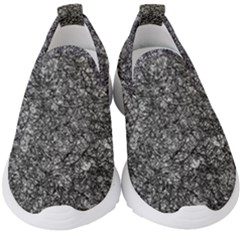 Black And White Abstract Expressive Print Kids  Slip On Sneakers by dflcprintsclothing