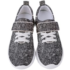 Black And White Abstract Expressive Print Women s Velcro Strap Shoes