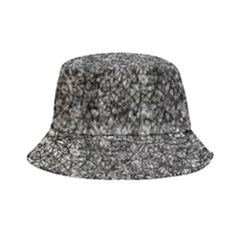 Black And White Abstract Expressive Print Bucket Hat by dflcprintsclothing