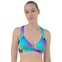 Circle Colorful Rainbow Spectrum Button Gradient Sweetheart Sports Bra