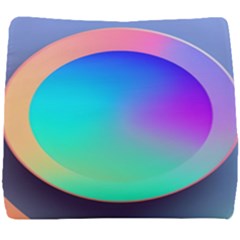 Circle Colorful Rainbow Spectrum Button Gradient Seat Cushion