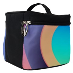 Circle Colorful Rainbow Spectrum Button Gradient Make Up Travel Bag (small) by Maspions